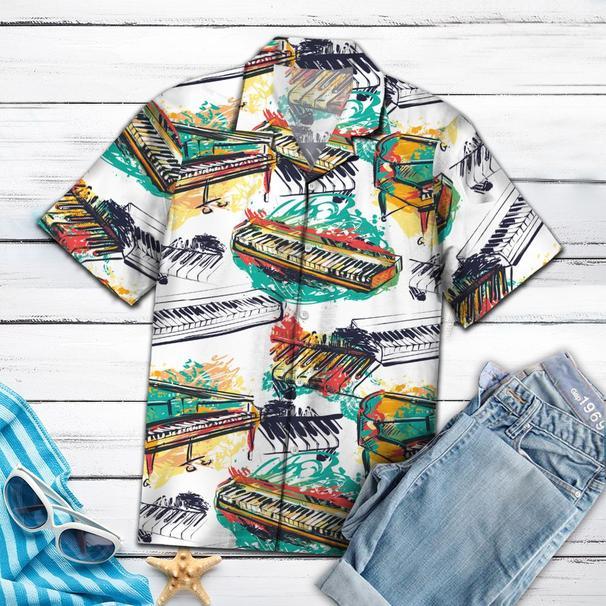 Amazing Piano Vintage Aloha Hawaii Shirts For Men Women Ha59680