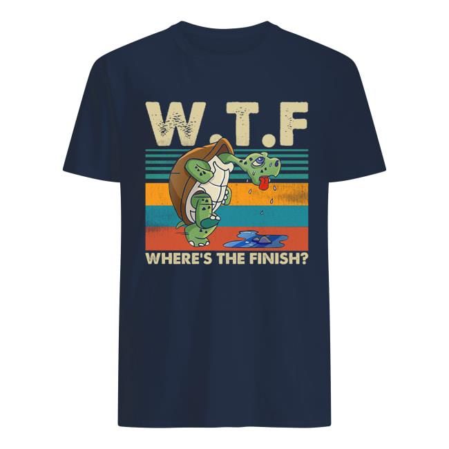 WTF Wheres The Finish Vintage Running Tortoise Sarcasm Shirt