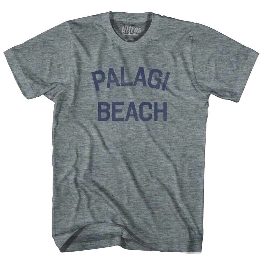 American Samoa Palagi Beach Womens Tri-Blend Junior Cut Vintage T-shirt