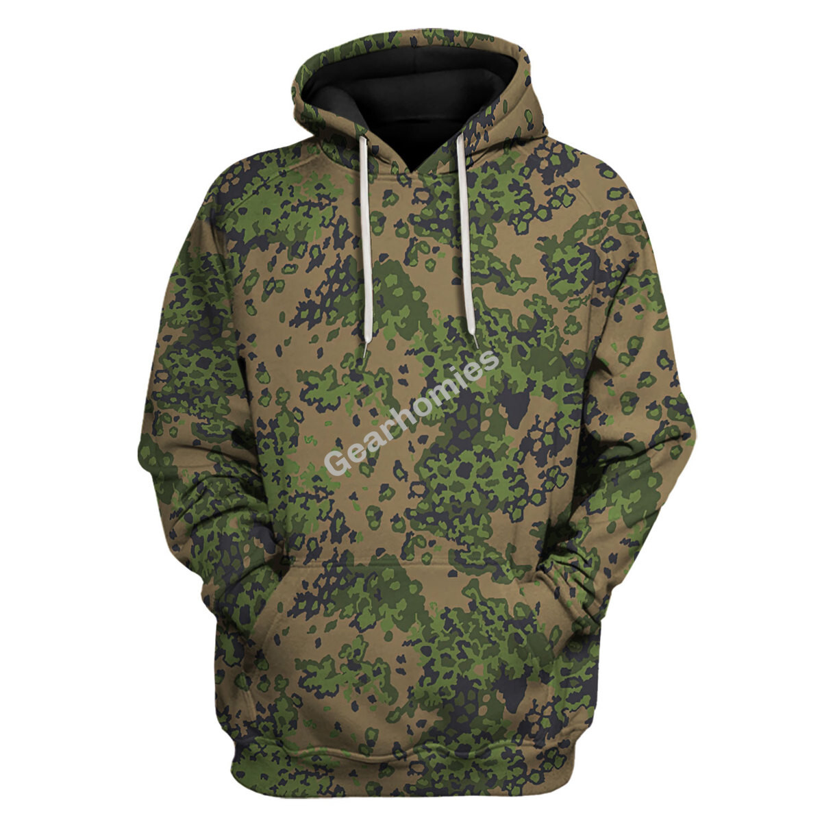 Waffen Ss Type Ii M42 Oakleaf B Smock World War Ii, Nazi, Wermacht, Luftwaffe, Waffen Ss Hoodie