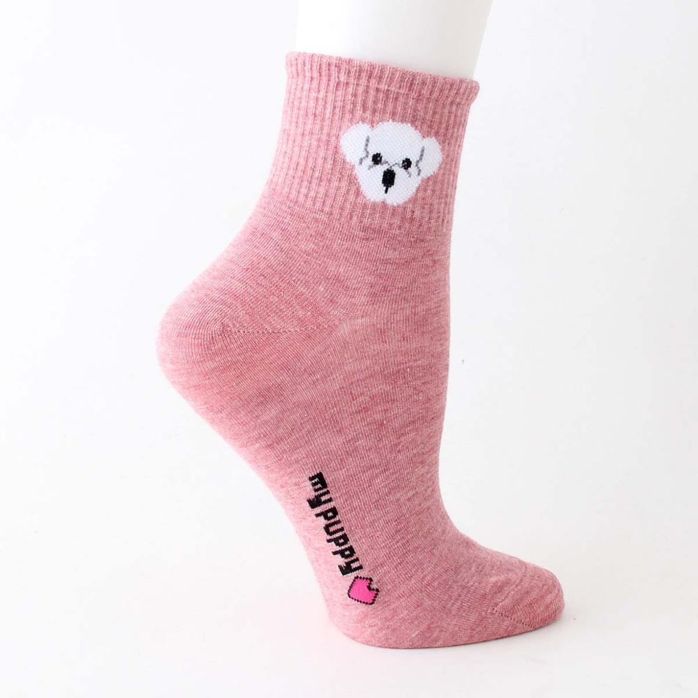 2019 winter new cartoon Shiba Inu female socks cute wild sweat-absorbent deodorant puppy pattern socks Cotton couple socks alx