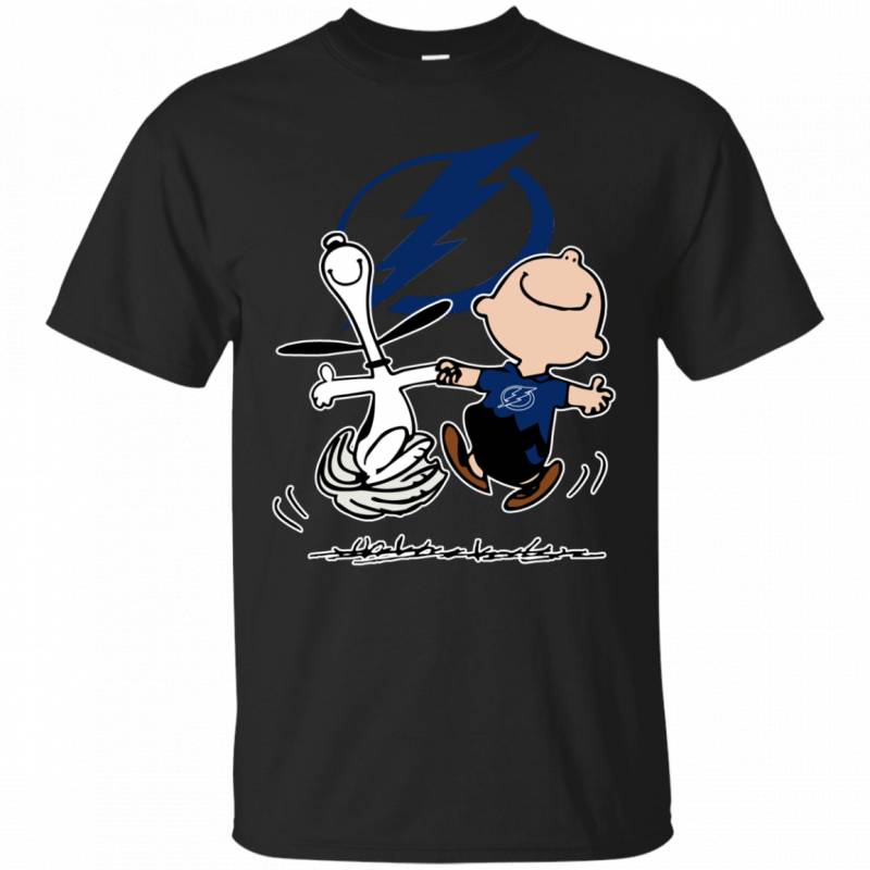 Charlie Brown Snoopy Tampa Bay Lightning T shirts Sweat Shirts Long Sleeves Hoodies