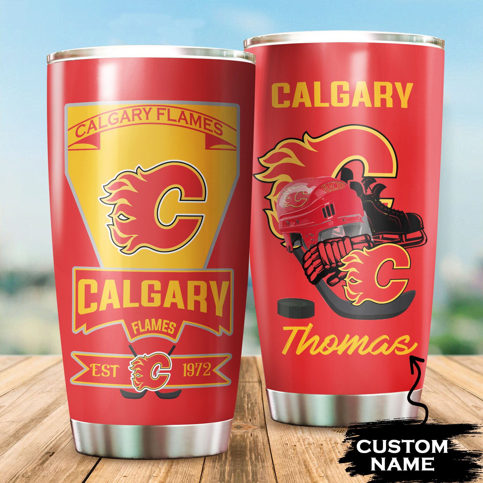 Calgary Flames Custom Tumbler 127 L1MTH0506