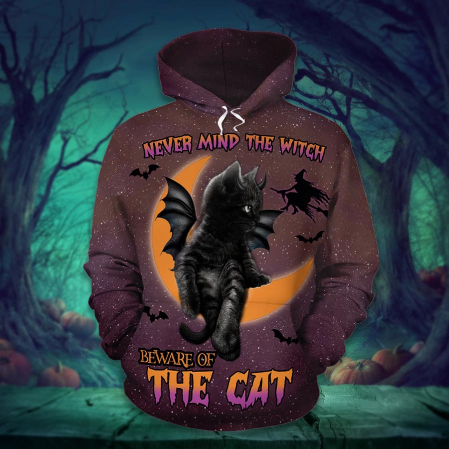 Black Cat Halloween Hoodie Legging