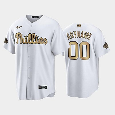 2022-23 All-Star Game NL Philadelphia Phillies White 00 Custom Jersey