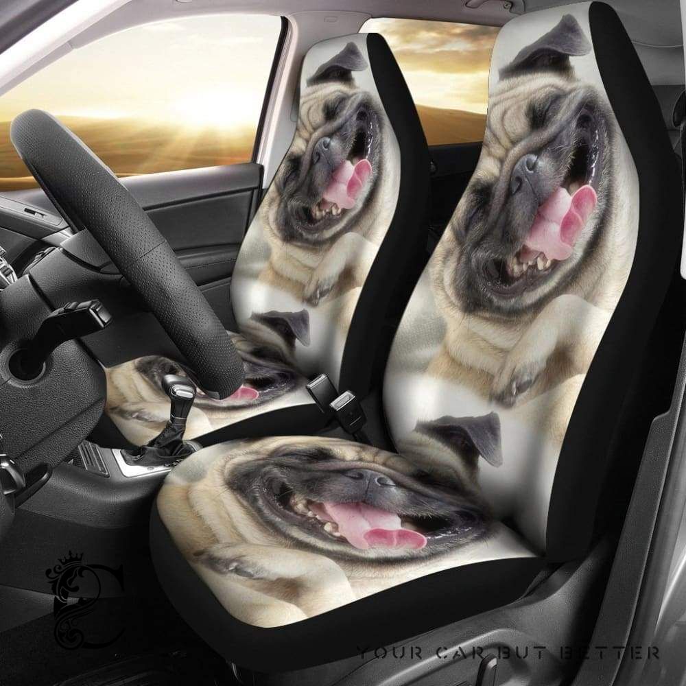 Smiling Pug Car Seat Covers 231303