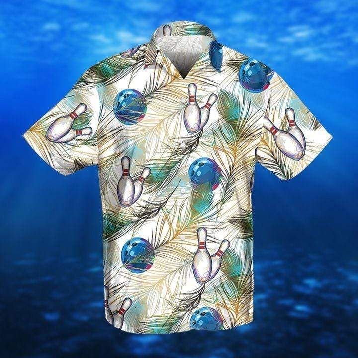 Buy Amazing Simple Bowling Unisex Hawaii Aloha Shirts Ha42747