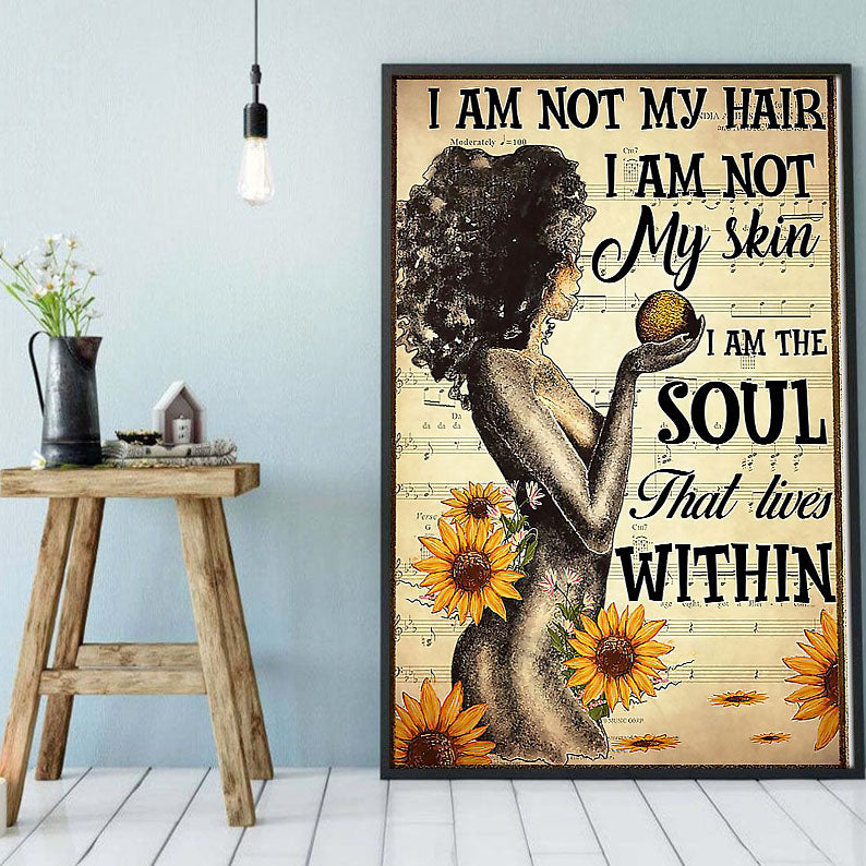 African American Canvas Prints Colorful Black Lives Matter Poster Print Afro Girl African Men Delightful Wall Art For Living Room