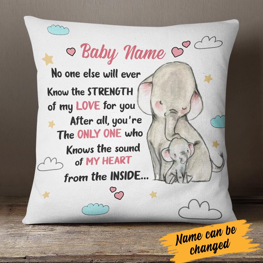 Personalized The Sound Of Elephant Mother Pillow(Insert Included)