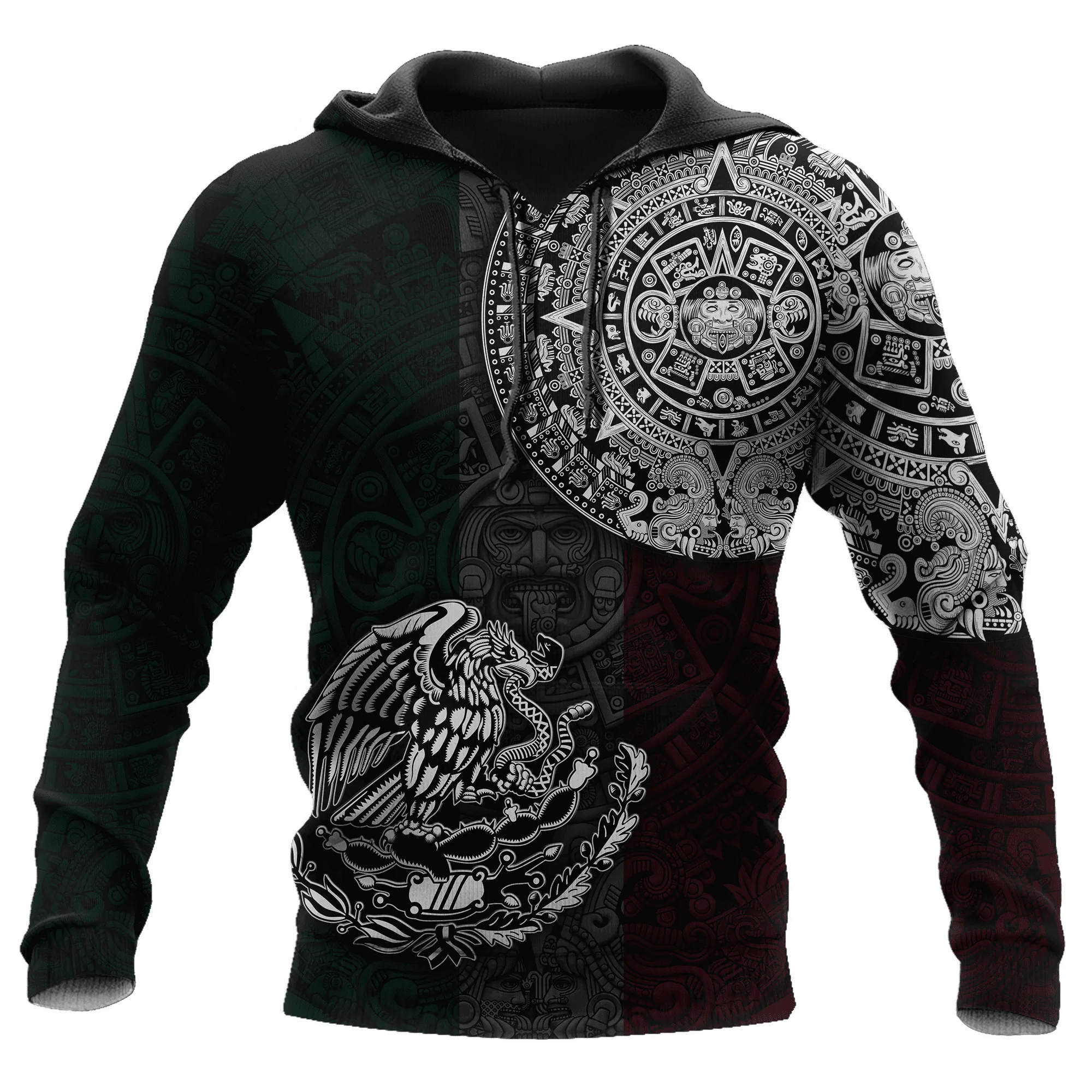 Aztec Mexican 3D All Over Print Hoodies, Aztec Hoodie Men And Women Hooey Aztec Hoodie Men’S