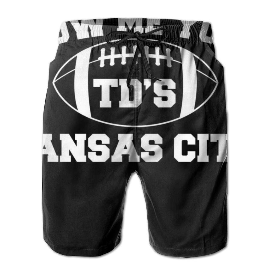 2 Pack Show Me Your TD’S Kansas City Football Horizontal Poster Men Swim Trunks Drawstring Elastic Waist Quick Dry Beach Shorts with Mesh Lining Swimwear Bathing Suits