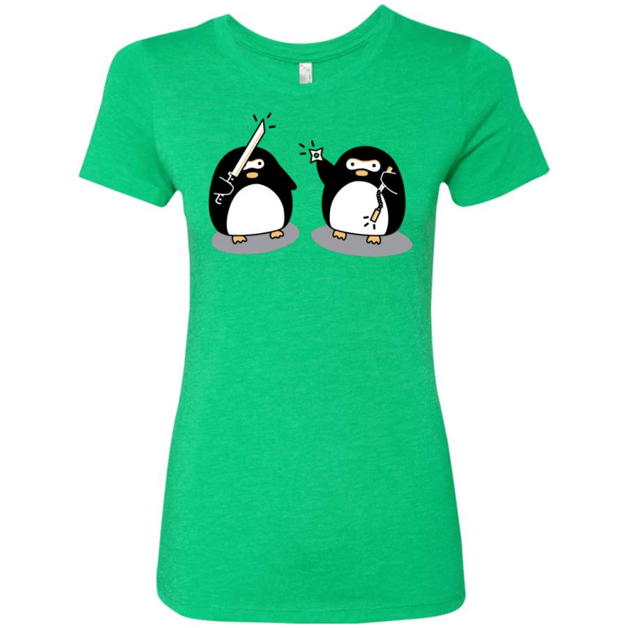 Cute Ninja Penguins Women’s Triblend T-Shirt