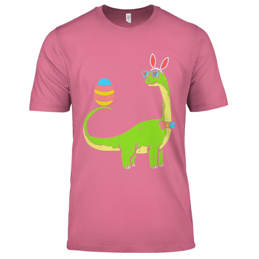 Brontosaurus Bunny Ears Egg Easter Day Dinosaur Dino Boys Premium T Shirts