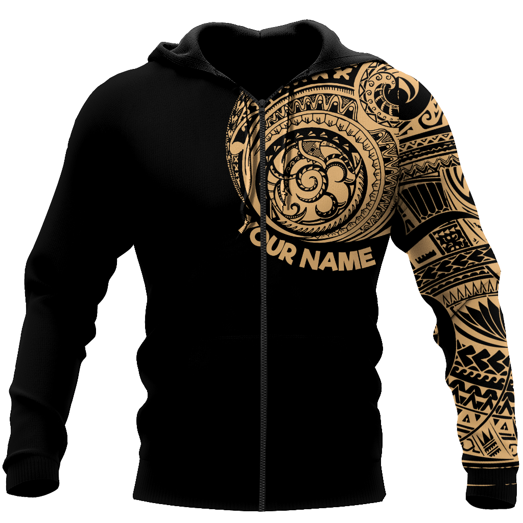 Amazing Polynesian Traditional Tattoo Personalized Unisex Deluxe Hoodie ML