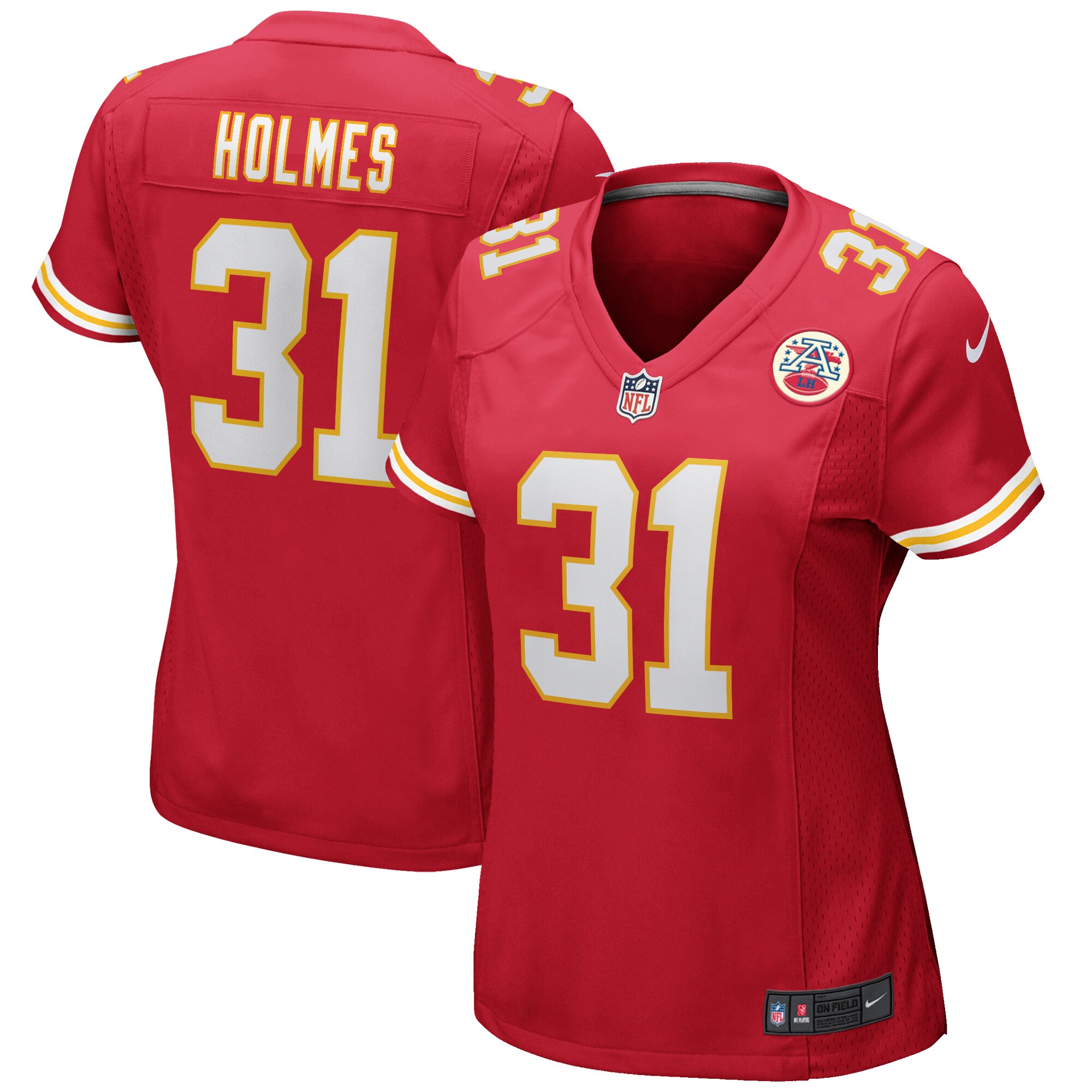 Priest Holmes Kansas City Chiefs Women's Game Retired Player Jersey – Red