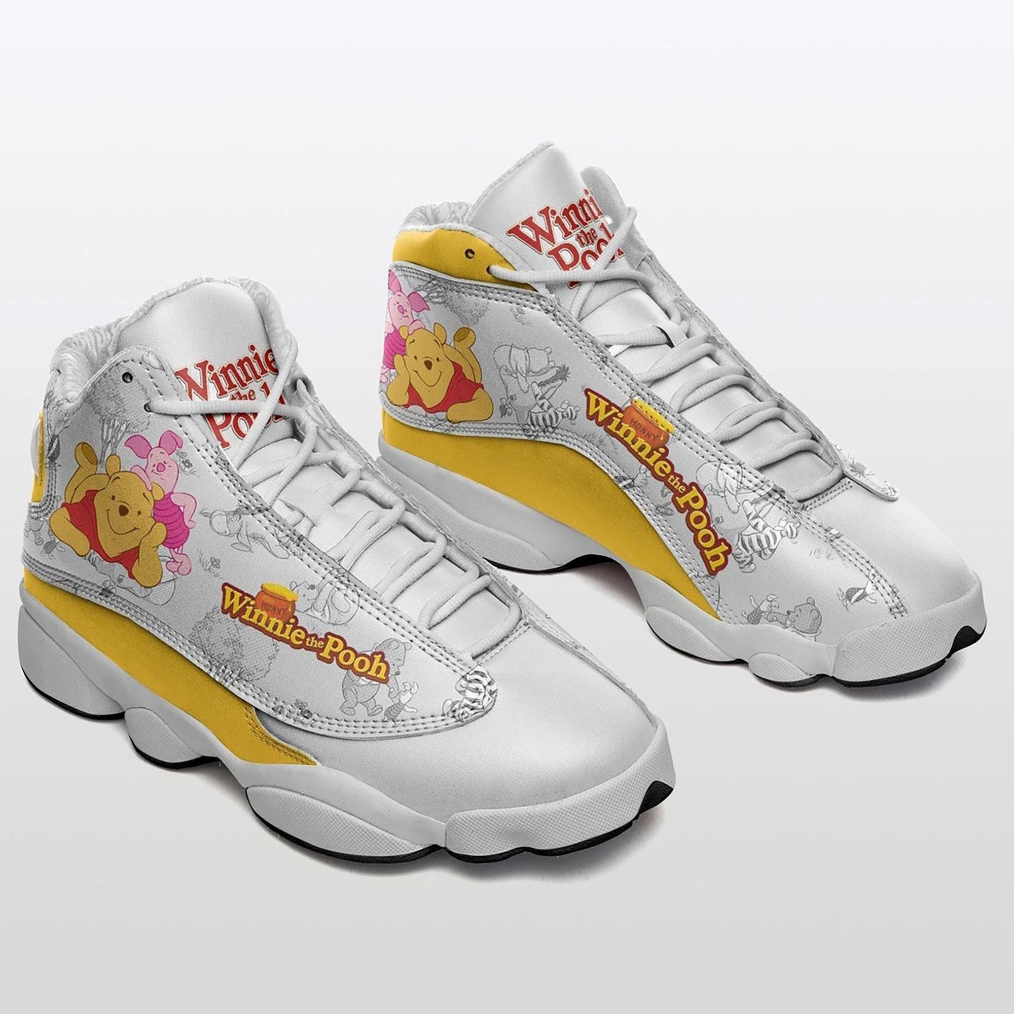 Pooh Bear Character Winnie The Pooh Cartoon Design For Lovers Gift For Fans Jd13 Sneaker