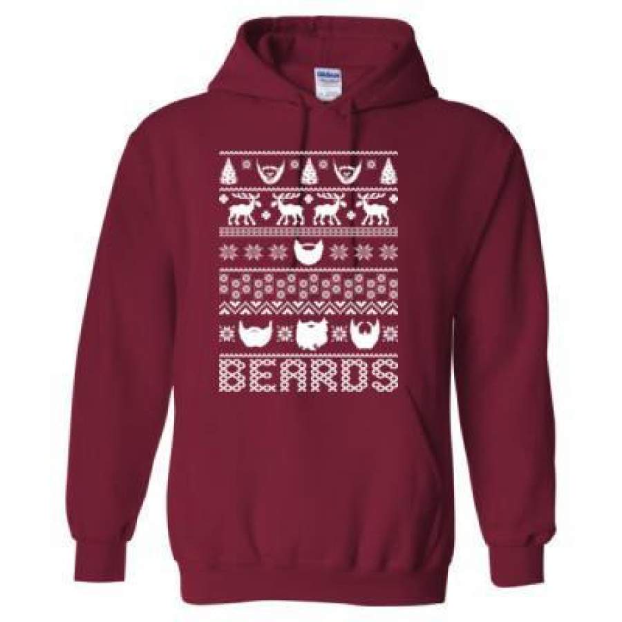 AGR Beards Ugly Christmas Sweater Xmas – Heavy Blend™ Hooded Sweatshirt