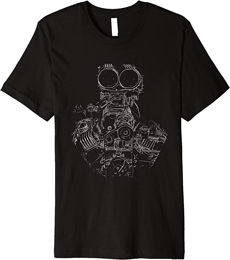 Vintage Hot Rod Engine Premium T-Shirt