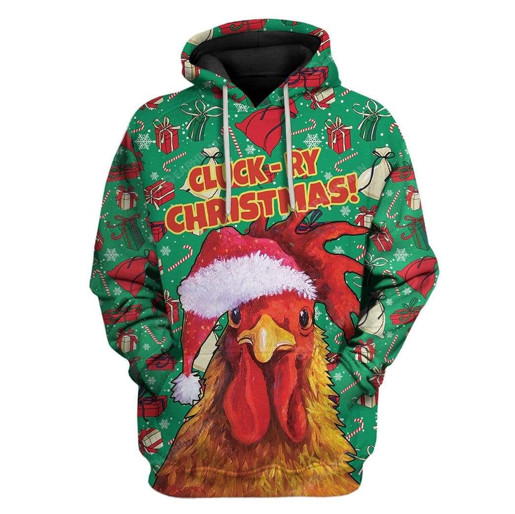 Mysticlife Ugly Cluck-Ry Christmas Custom T-Shirt – Hoodies Apparel