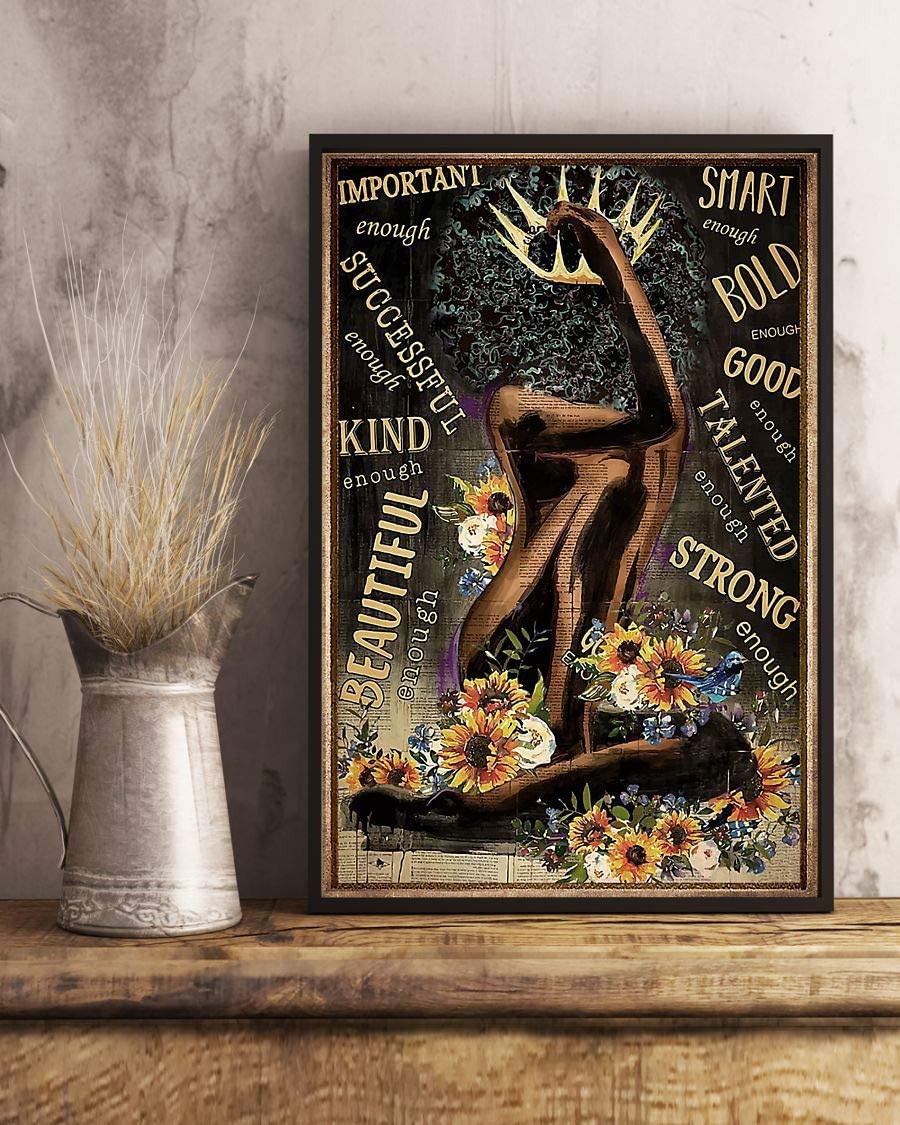 Beautiful Black Women Poster Perfect Ideas On Xmas Birthday Home Decor