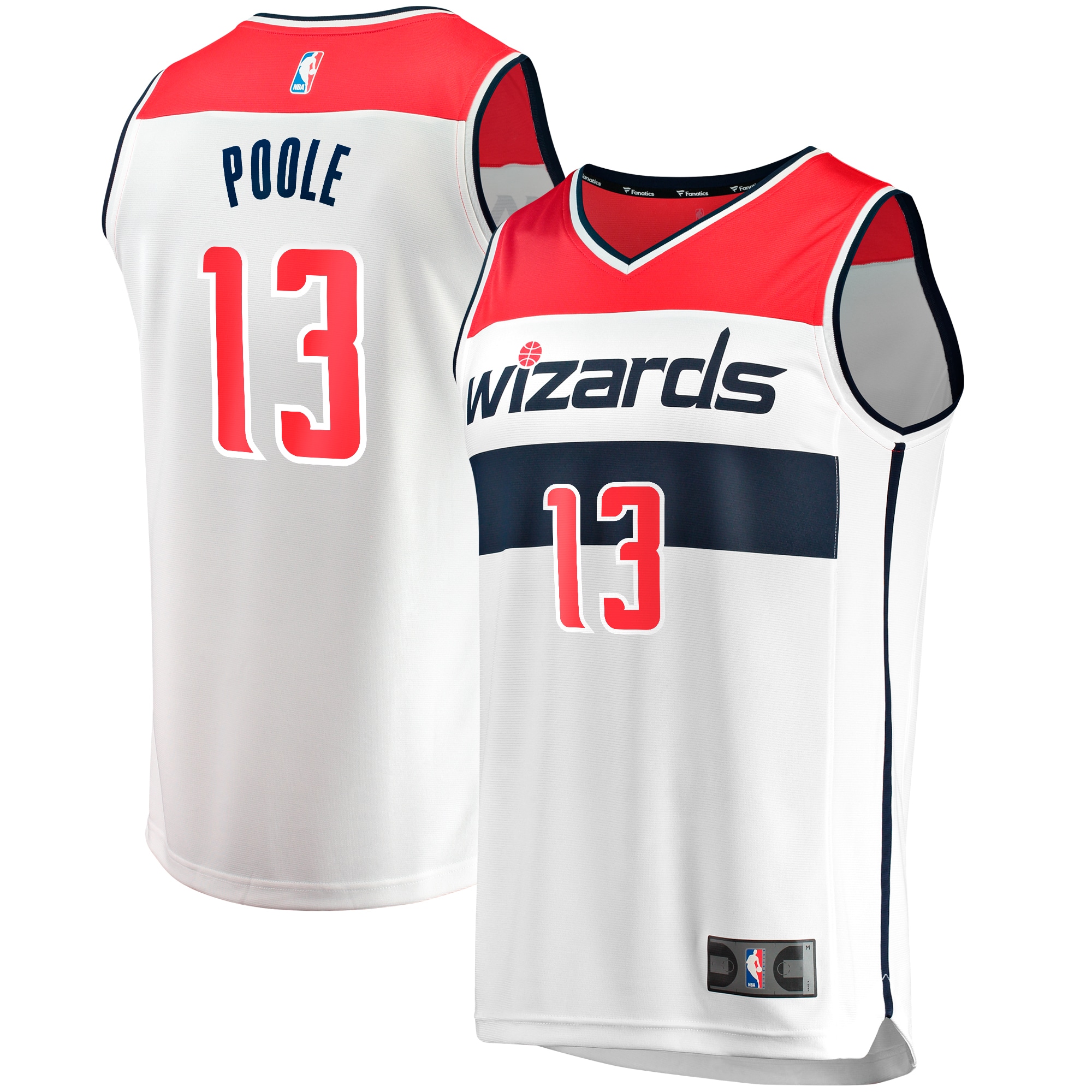 Jordan Poole Washington Wizards Youth Fast Break Player Jersey – Association Edition – White