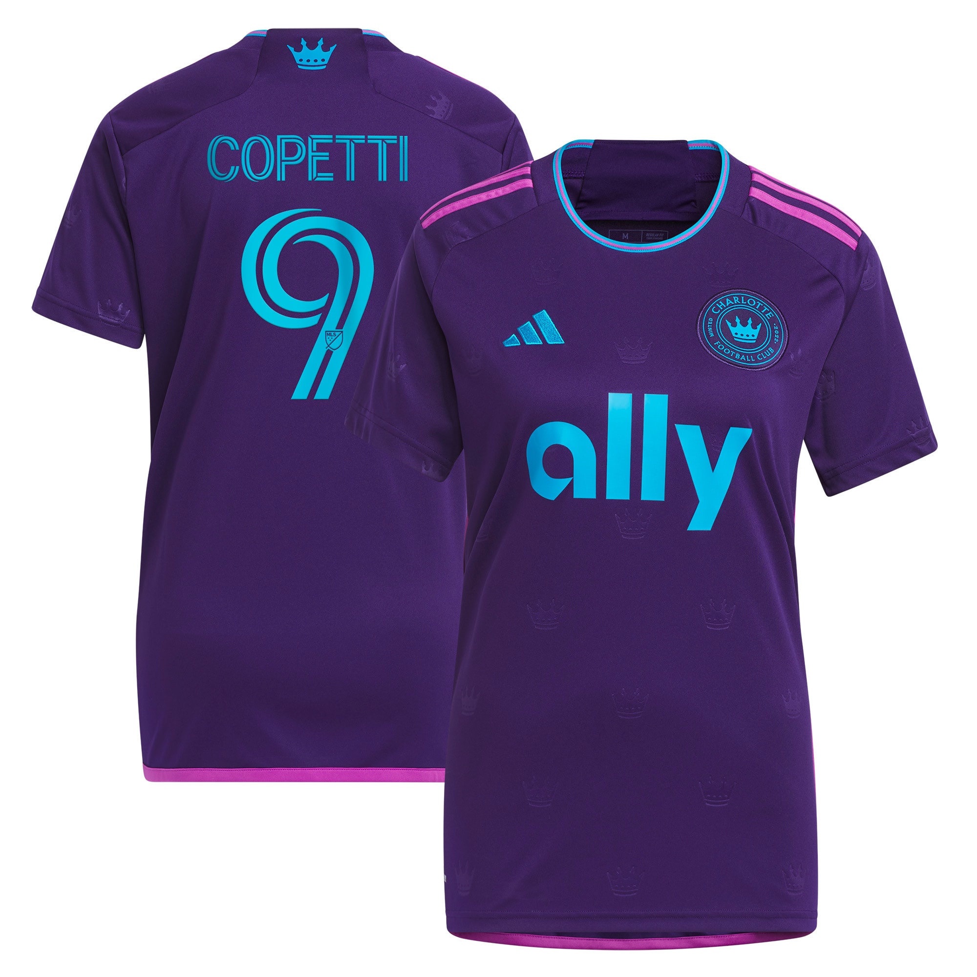 Enzo Copetti Charlotte FC Women's 2023 Crown Jewel Kit Replica Jersey – Purple