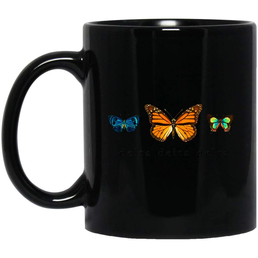 Tri Delta Pledge Rush Alumnae Sorority Vintage Butterflies Coffee Mug