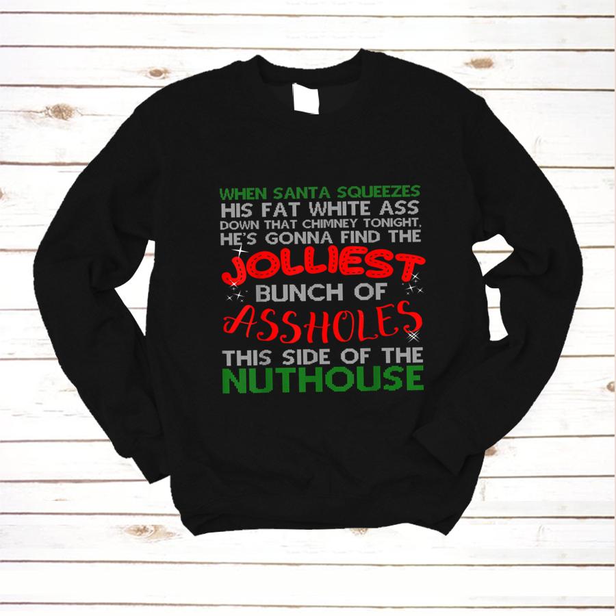 Christmas Vacation Jolliest Bunch Ugly Christmas Xmas T-Shirt