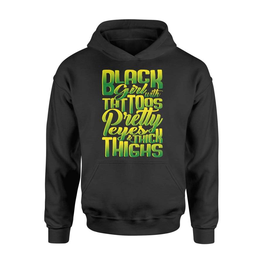 Plus size – Black girls with tattoos and thick thighs – Standard Hoodie