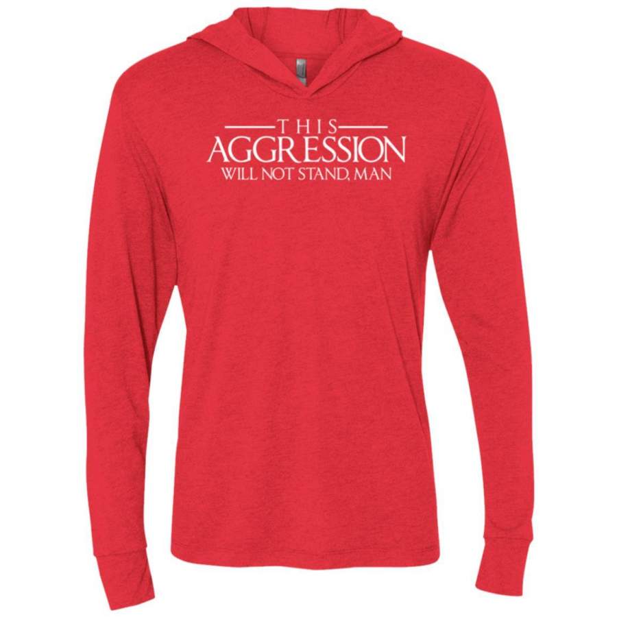 Aggression Text Premium Light Hoodie