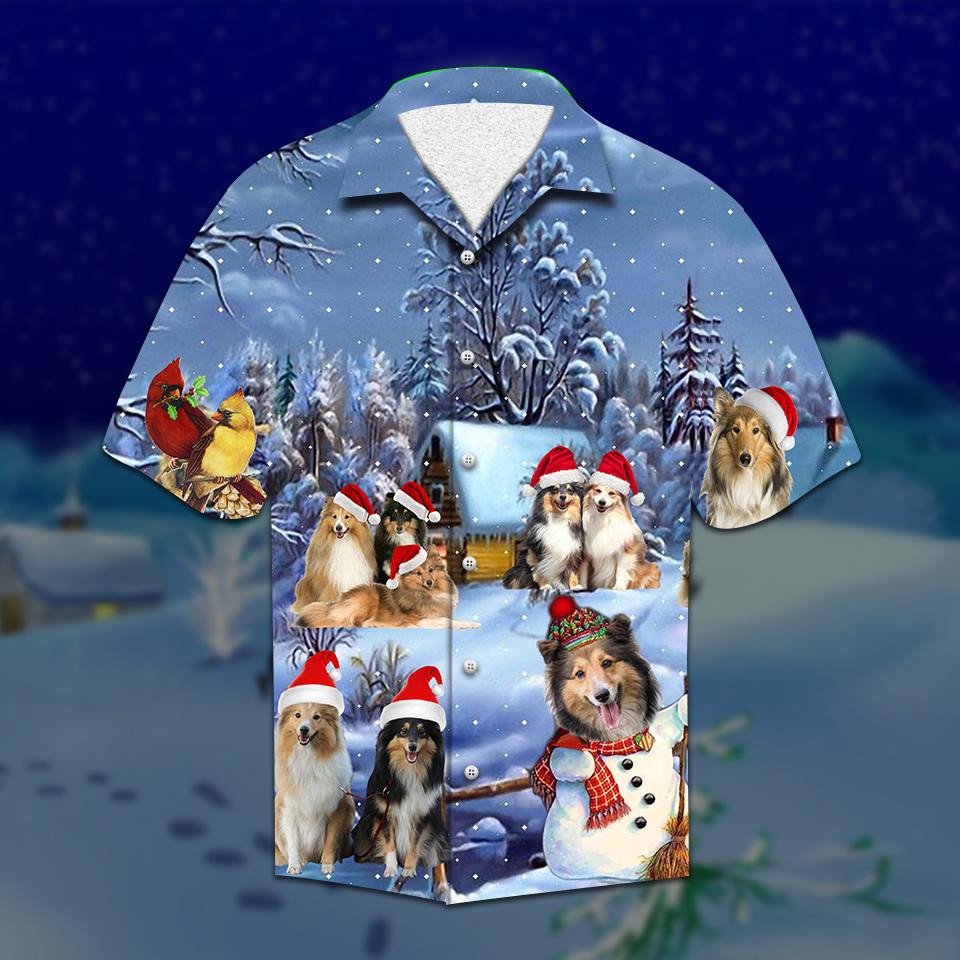 Shelties Christmas Hawaii Shirt Unisex Adult Ha39783