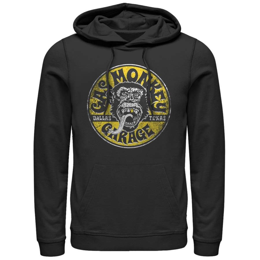 Gas Monkey Men’s Logo Circle  Lightweight Hoodie Black