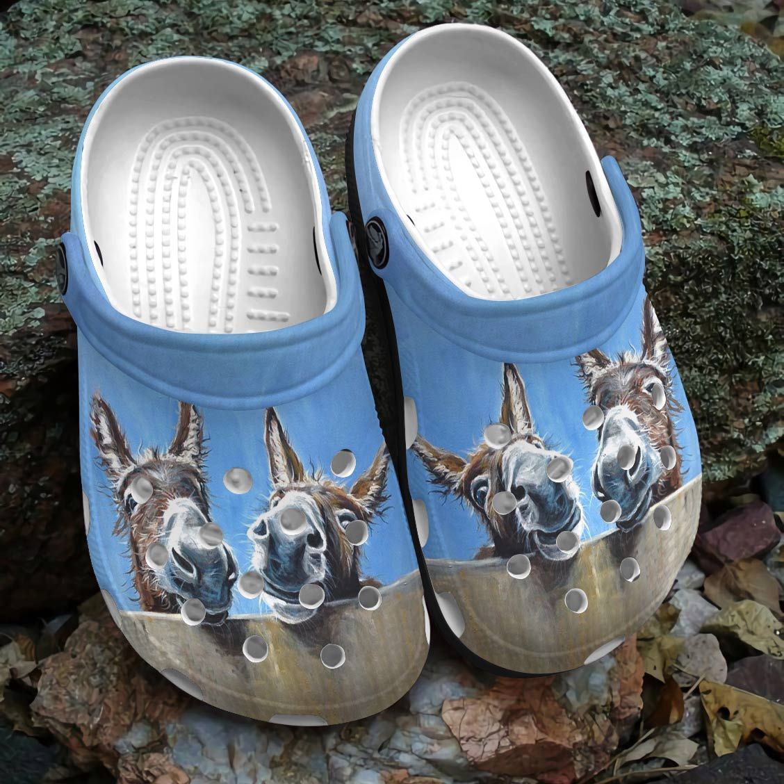 Donkey Personalized Clog, Custom Name, Text, Color, Number Fashion Style For Women, Men, Kid, Print 3D Baby Donkeys