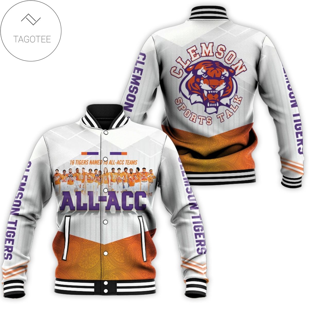 Clemson Tigers Baseball Jacket V2