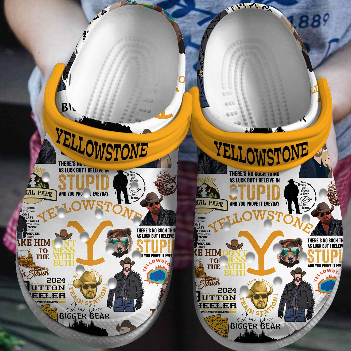 Yellowstone Tv Series Crocss Clogs For Men Women And Kid Lnyycwfi