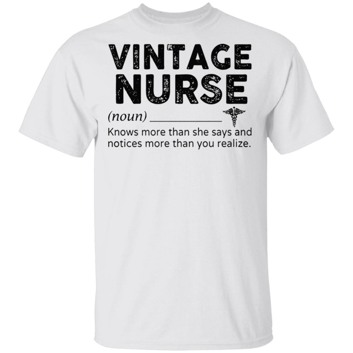 Vintage Nurse Shirt Knows More Than She Says And Notices More Than You Realize Nurse Gift