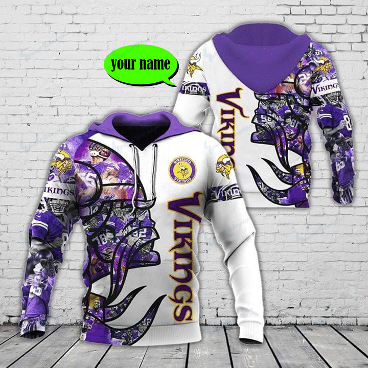 Minnesota Vikings Personalized All Over Printed 452