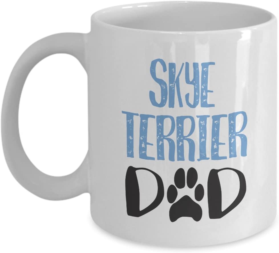 Skye Terrier Dad Coffee Mug – Skye Terrier Lover – Gift For Christmas – Cute Coffee Mug – Dog Dad