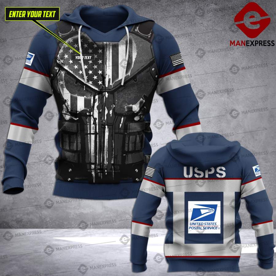 PDT2804 Customized USPS – United States Postal Service 3D SAFETY Hoodie