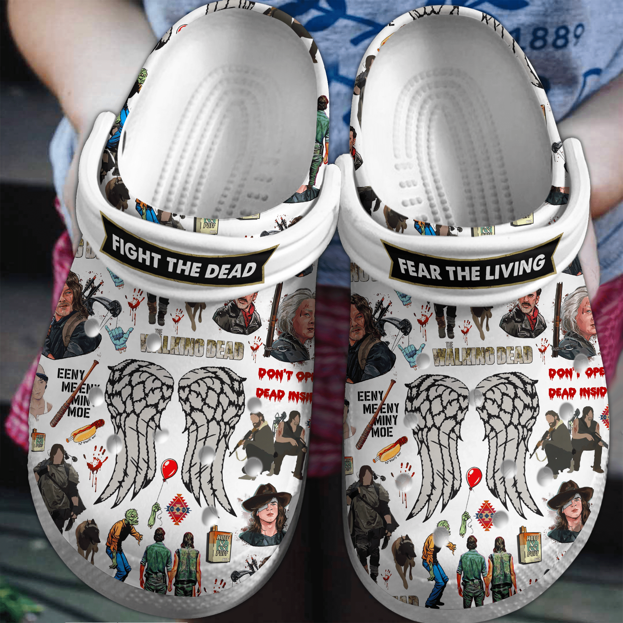 The Walking Dead Movie Crocs Crocband Clogs Shoes Comfortable For Men Women and Kids