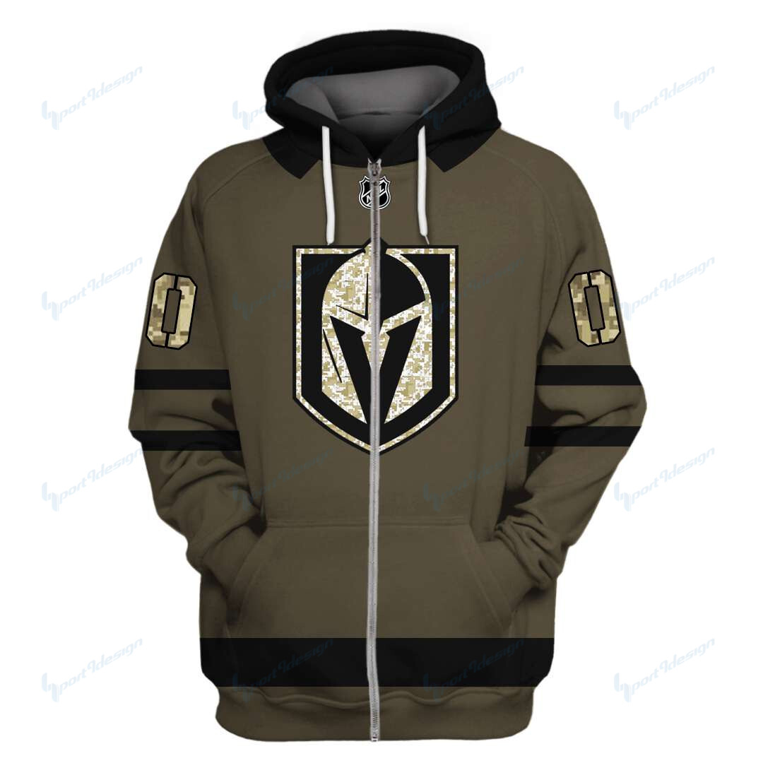 Vegas Golden Knights Limited Edition All Over Print Hoodie Sweatshirt Zip Hoodie T Shirt Unisex 828