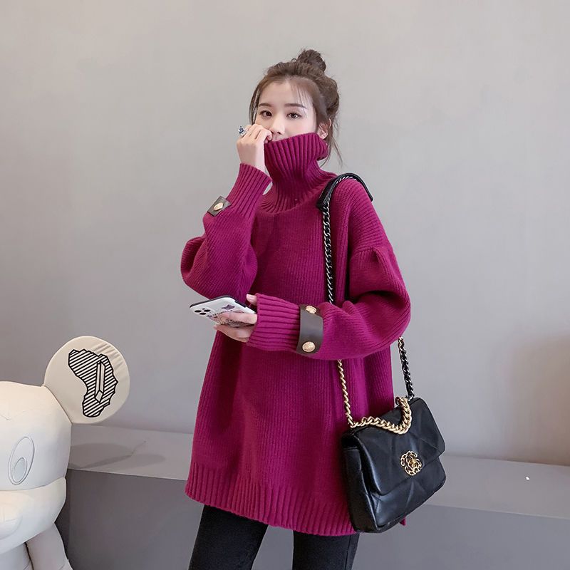 Y2K pullover high-necked velvet thickened bottom women’s autumn and winter new style women’s lazy style alx