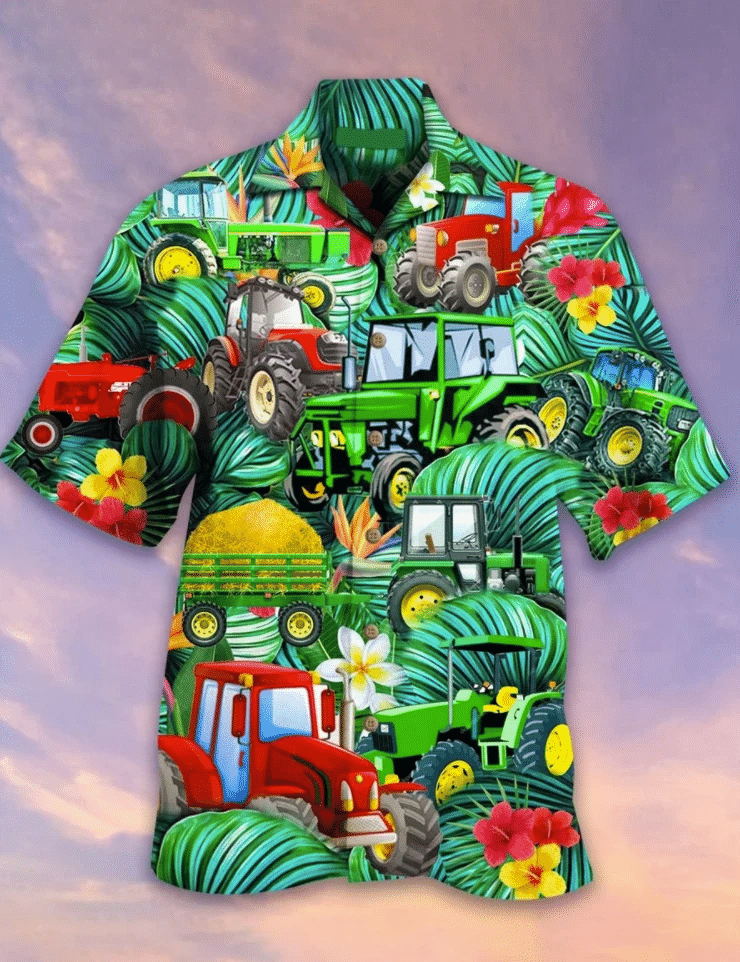 Tractor Tropical Hawaii Shirt Unisex Adult Ha75988