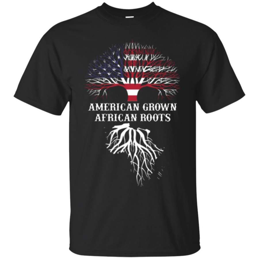 African American T Shirt American Grown African Roots Black History Month Funny Gift Shirts