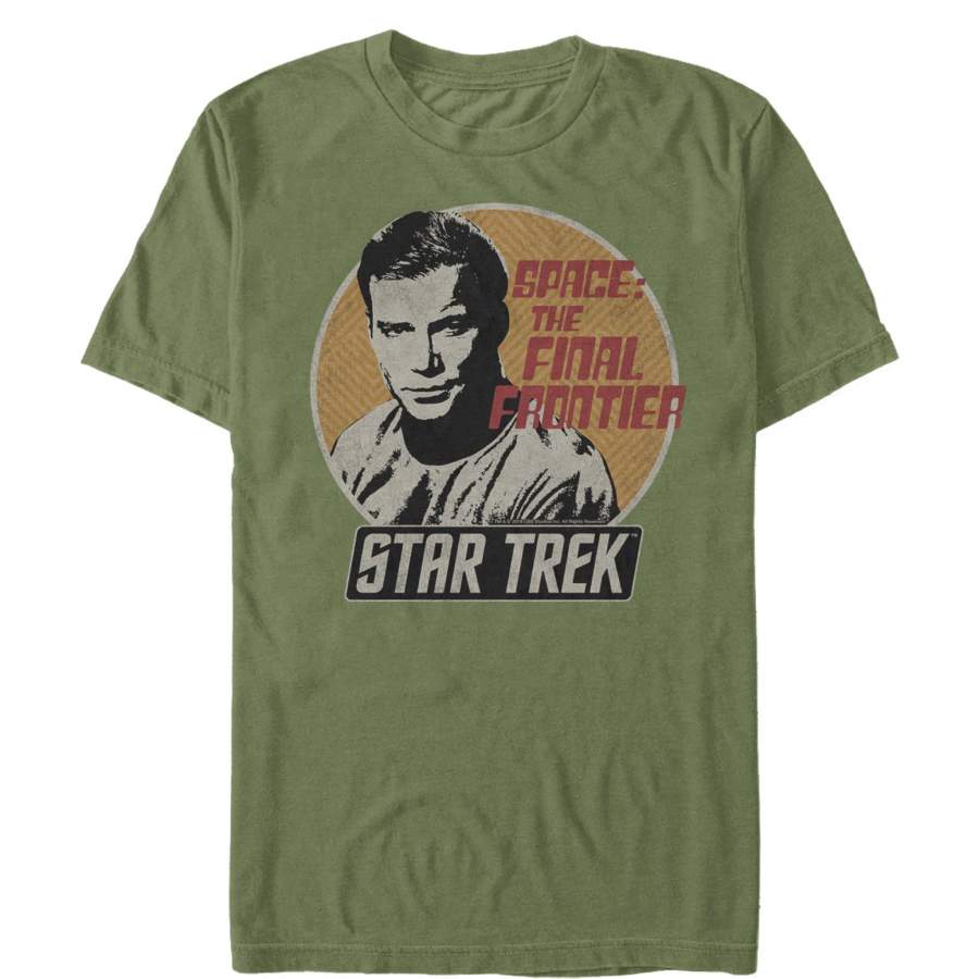 Star Trek Men’s Final Frontier Kirk Circle  T Shirt