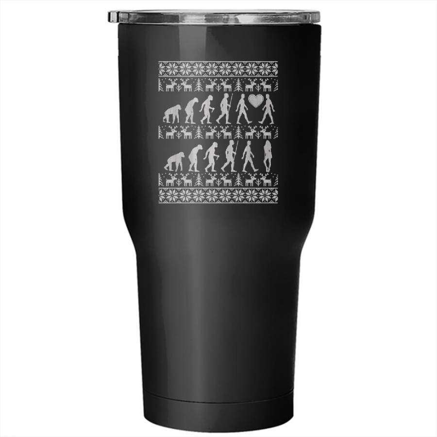 Cute Couple Tumbler 30 oz Stainless Steel, Christmas Gift For Couple Travel Mug