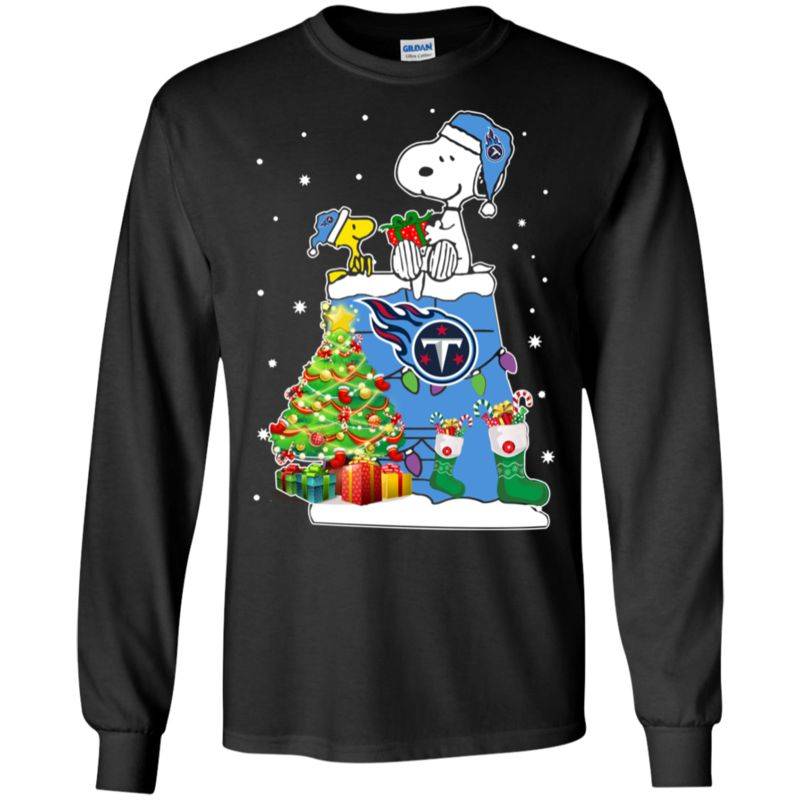 Tennessee Titans Snoopy & Woodstock Christmas Shirt Ultra Cotton Shirt