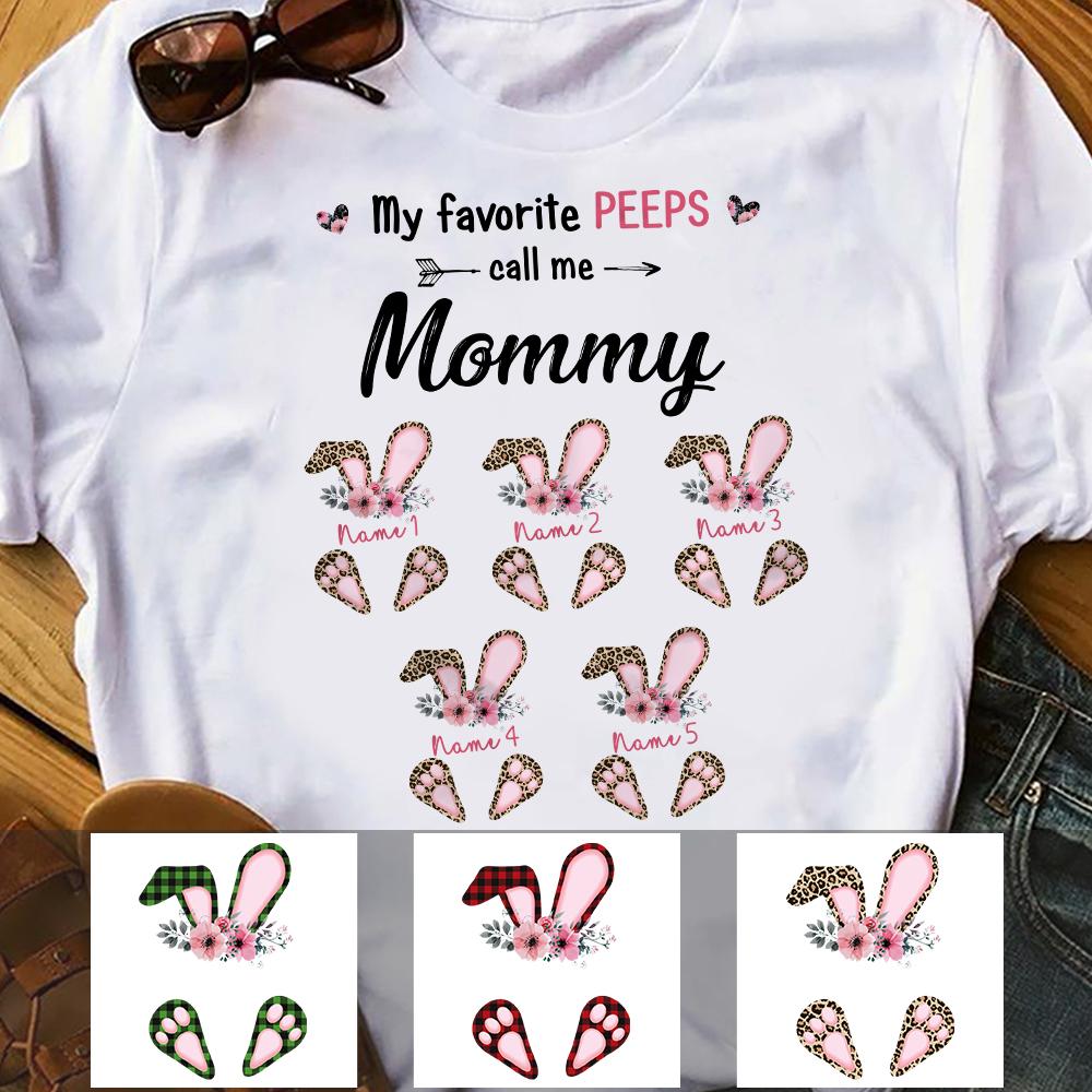 Personalized Mom Easter Bunny T Shirt