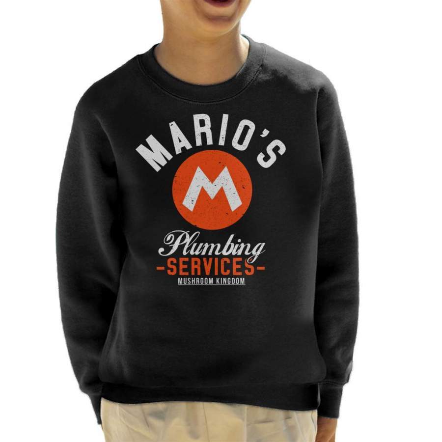 Academies Marios Plumbing Services Kid’s Sweatshirt