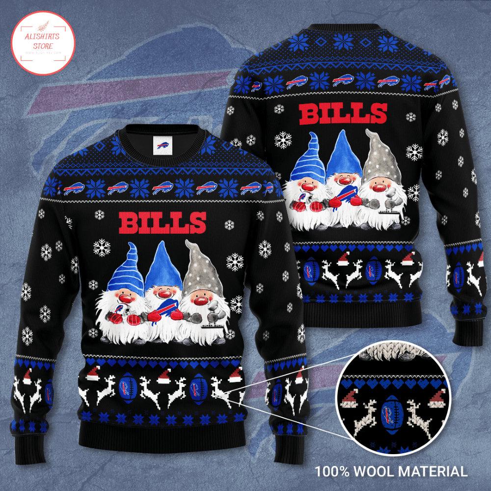 Buffalo Bills Gnome De Noel Christmas Ugly Sweater